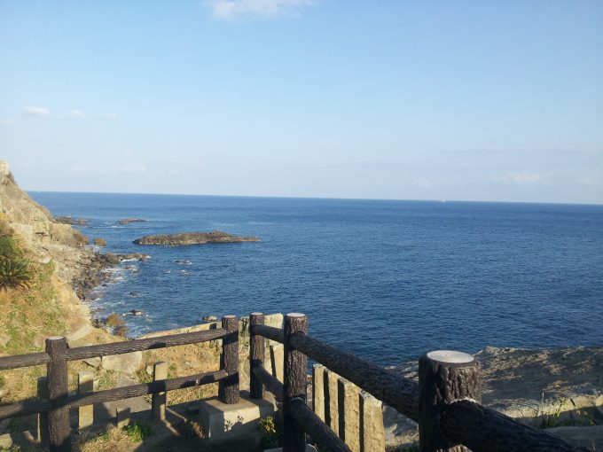 御崎神社から見える海