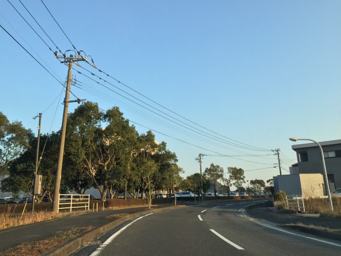 南郷ハートフルセンターへの道路