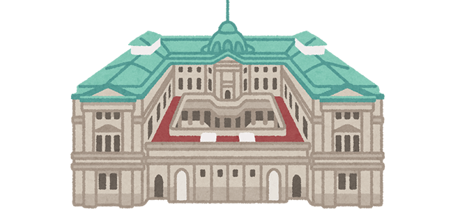 日本銀行のイラスト