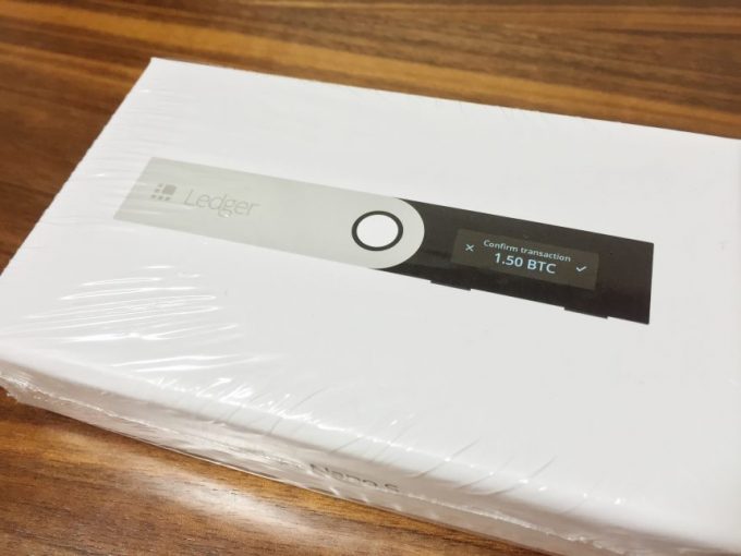 Ledger Nano Sのパッケージ