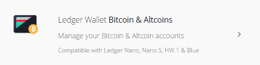 ledger-wallet-bitcoin-altcoinsアプリの説明文