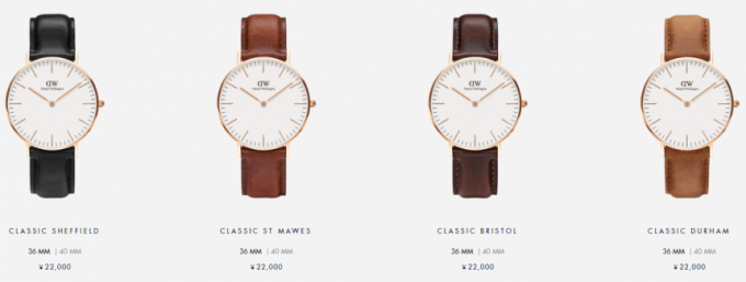 daniel wellington classic