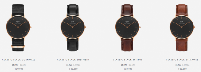 daniel wellington classic black