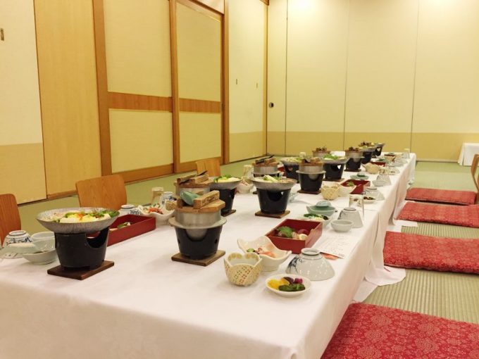 休暇村志賀島の宴会料理
