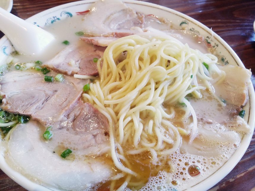 ラーメン洋のラーメンアップ