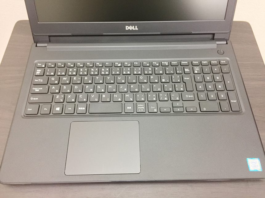 Dell vostro15-3000-3568のキーボードとトラックパッド