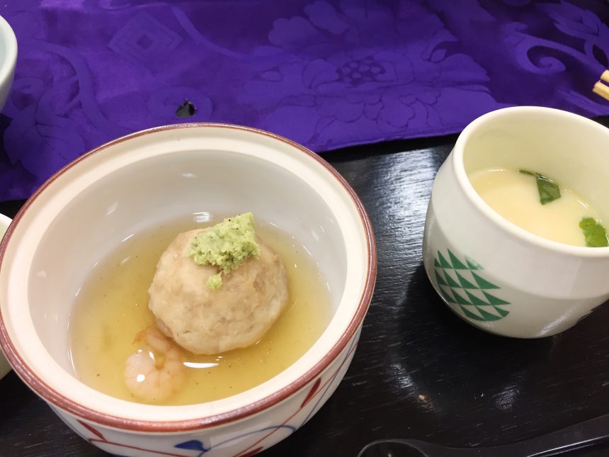 しんじょ？と茶碗蒸し