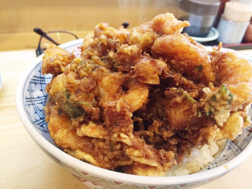 天健のかきあげ丼