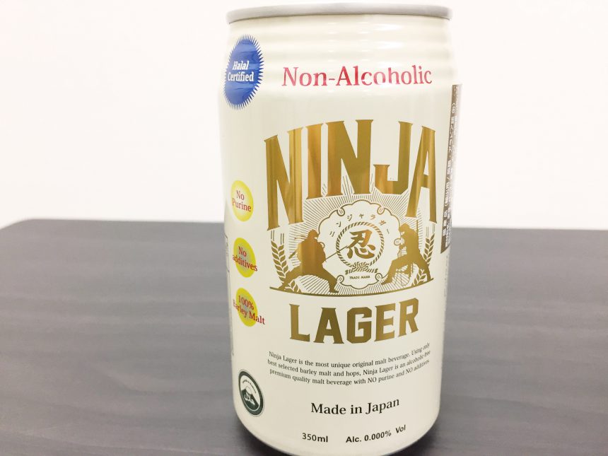 NINJA LAGER（忍者ラガー）の350ml缶（英語表記）