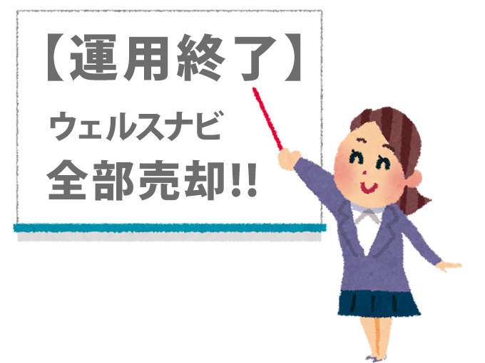 【運用終了】ウェルスナビ、全部売却