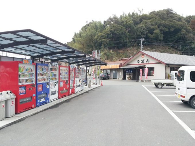 なごみうどんの駐車場