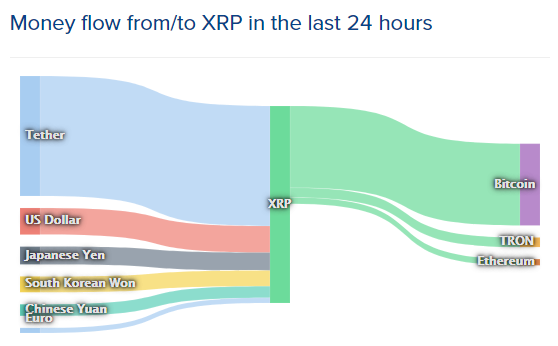 リップル（XRP）のマネーフロー