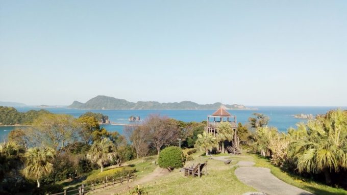 道の駅南郷近くの展望台