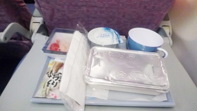 チャイナエアライン（中華航空）の機内食