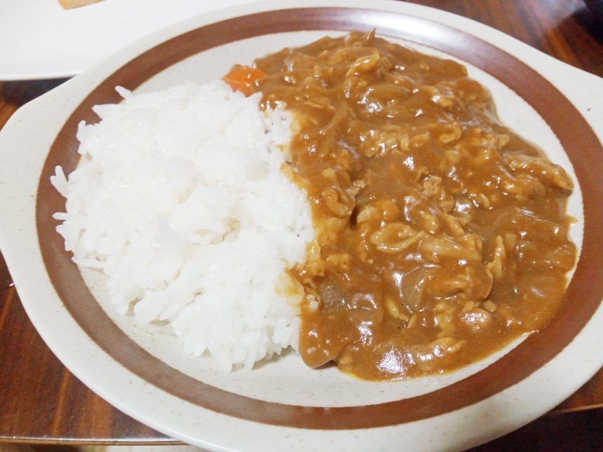 完成した米粉カレー